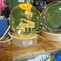 گوی کریستالی سه بعدی|چراغ خواب و آباژور|تبریز, |دیوار