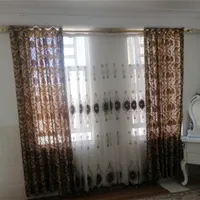 2عدد پرده یکی 3تکه با تمام لوازم ومیله