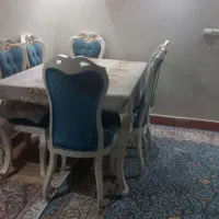 میز‌ غذا‌ خوری‌ شش نفره‌ چوب‌ سفید‌|میز و صندلی غذاخوری|اسلام‌شهر, مطهری|دیوار
