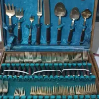 سرویس کامل کارد چنگال قاشق برنزی تایلندی