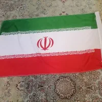 پرچم بزرگ دو رو جنس خوب با چوب بامبو