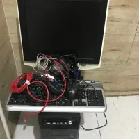 سیستم کامپیوتر کامل کیس و کیبورد ومانیتور و کابل و