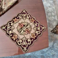 ست رومیزی سوزن دوزی|پرده، رانر، رومیزی|شیراز, قصرالدشت|دیوار