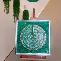 سبز یشمی تابلو چهارقل پتینه|صنایع دستی و سایر لوازم تزئینی|دهدشت, |دیوار