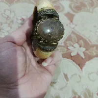 دستبند سنگ و مهره عاج نگین دار