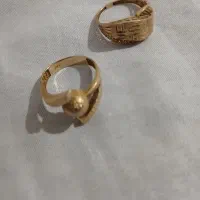 ۲ عدد انگشتر  طلا