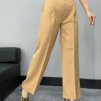 شلوار نیم بگ رنگ پاییزی