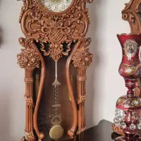 ساعت ایستاده تمام چوب