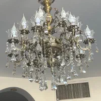 لوستر ۱۶ شاخه برنجی