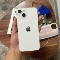 آیفون 13 سفید لاکچری  بی‌خط و خش  آداپتور اصلی