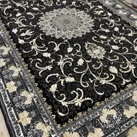 فرش مشکی طوسی/جدید طرح۷۰۰|فرش|مشکین‌دشت, |دیوار