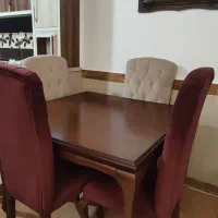 میز غذاخوری چهار نفره در حد نو|میز و صندلی غذاخوری|میانه, |دیوار