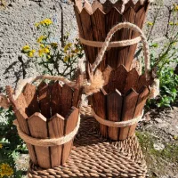 سطل چوبی دسته دار