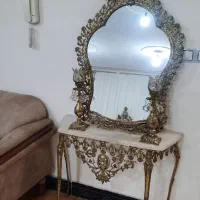 اینه شمعدان برنز جنس عالی و خوب