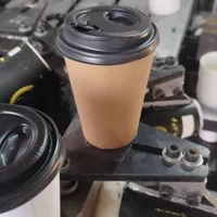 دوجداره لیوان کاغذی ۲۲۰ کرافت کافه بیرونبر