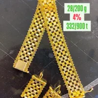 ست دستبندگوشوارهطلا رولکس۴٪