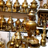 gsarcبرنجی سماور گازی ذغالی مسی زغالی برقیgd|سماور، چای‌ساز، قهوه‌ساز|اصفهان, دستگرده|دیوار