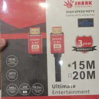 کابل 15 متری hdmi  پلمپ مارک شارک