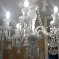 دوعددلوستر کیستال باکارد واردتی