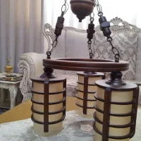 لوستر چوبی|لوستر و چراغ آویز|پردیس, فاز ۸|دیوار