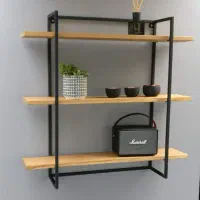 استند چوب و فلز|کتابخانه، شلف، قفسه‌های دیواری|بروجرد, |دیوار