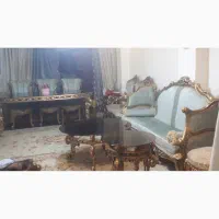 مبلمان استیل ورق طلا ۸ نفره با نهارخوری ۸ نفره|مبلمان خانگی و میز عسلی|لواسان, |دیوار