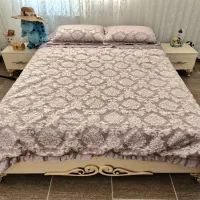 رو تختی دو نفره ساتن ترک