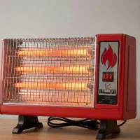 بخاری برقی رومیزی آراسته-سالم-کارتن دارد