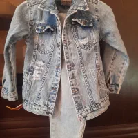 کت جین دخترانه با شلوار