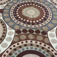 روفرشی مخمل زرتاب یزد طرح سنگ فرش رنگ قهوه ای|روفرشی|اصفهان, بهارستان|دیوار