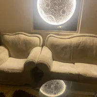 مبل راحتی شیری رنگ|مبلمان خانگی و میز عسلی|تهران, شهید اسدی|دیوار