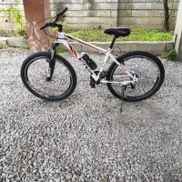 دوچرخه 26 اورسایز کمک دار رنگ سفید