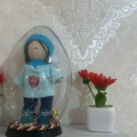 گلدان دکوری با عروس