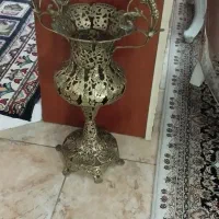 لوستر گلدان کنارسالنی ساعت برنز|لوستر و چراغ آویز|تهران, چیتگر شمالی|دیوار