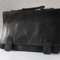 کیف اداری چرم به همراه یک عدد کیف پول چرم طبیعی