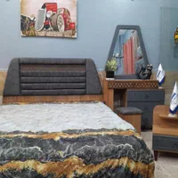 تخت عرض ۱۶۰ کلاسیک چراغ دار|تخت و سرویس خواب|الوند, |دیوار