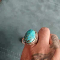 انگشتره فیروزه نقره سنگین