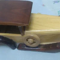 کالسکه چوبی|اسباب‌بازی بچه|اصفهان, رهنان|دیوار