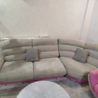 مبلمان ۷نفره ال وکاناپه تک  و میز وسط|مبلمان خانگی و میز عسلی|تهران, ارامنه|دیوار