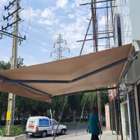 سایبان مغازه ویلا برقی سایه بان کالسکه ای