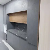 کابینت ام دی اف مات طرح سمن و طرح چوب