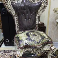 مبلمان سلطنتی 9 نفره تمام چوب راش کرم قهوه ای|مبلمان خانگی و میز عسلی|شهریار, شهریار|دیوار