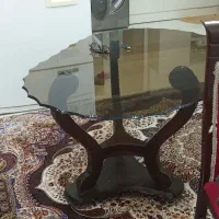 جلو مبل شیشه ای دو تیکه