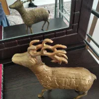 تندیس برنجی آهو