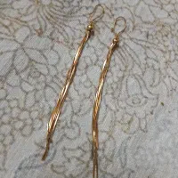 گوشواره آویزان بلند طلا