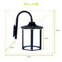 چراغ حیاطی، محوطه،باغی، دیواری تمام فلزی مدل W-1SB|لامپ و چراغ|تهران, گلستان (شهرک راه آهن)|دیوار
