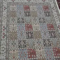 قالی دست بافت طرح خشتی|فرش|زیرکوه, |دیوار