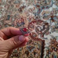 انگشتر نقره با نگین شرفو شمس  رزق وروزی