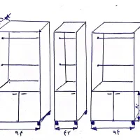 ویترین وکمدو پیشخوان