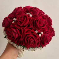 دسته گل عروس رز مخمل|گل مصنوعی|سبزوار, گلشن|دیوار